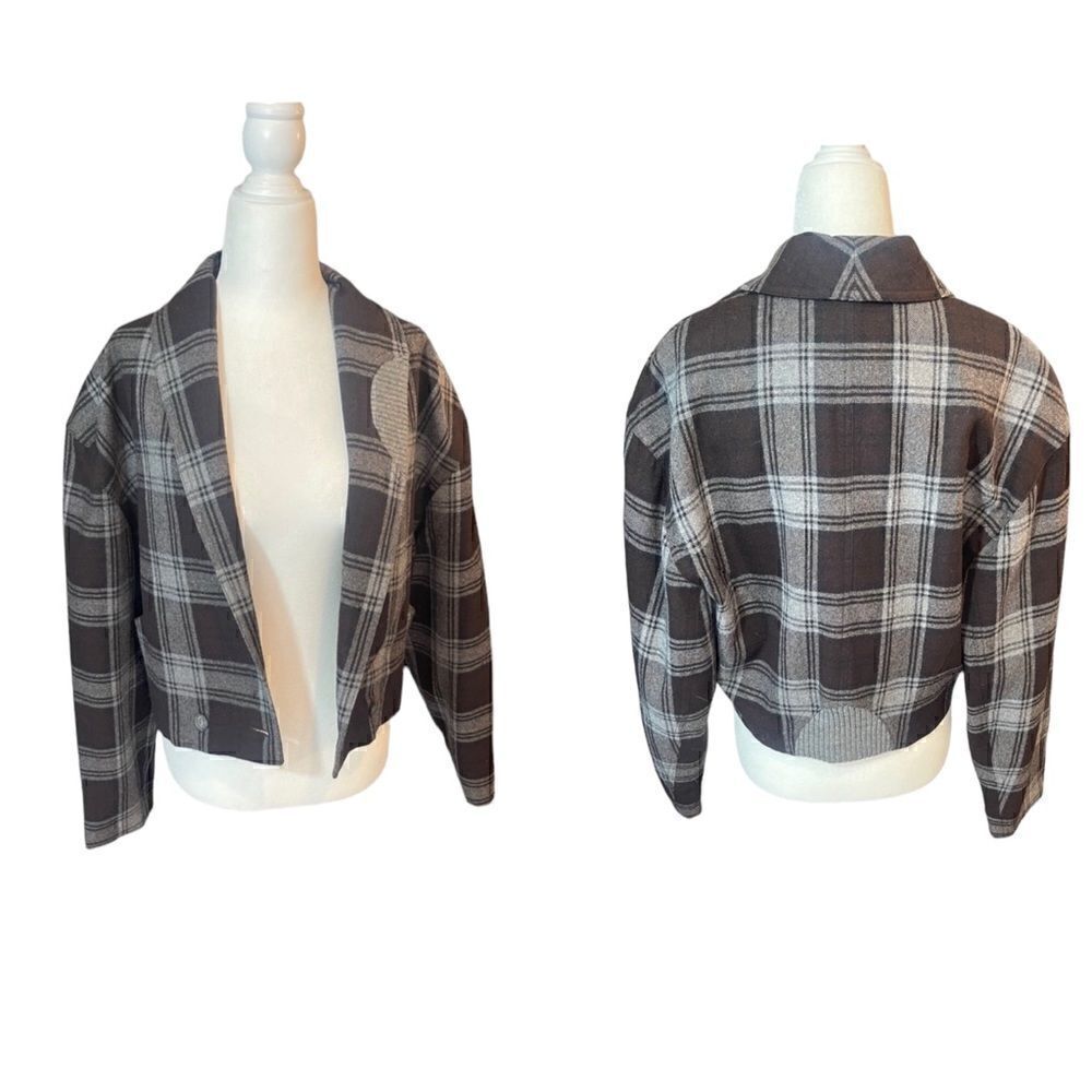 Vintage CRISCA wool plaid blazer Jacket, size Large (40)